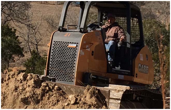 Compact equipment preparing ground and road base